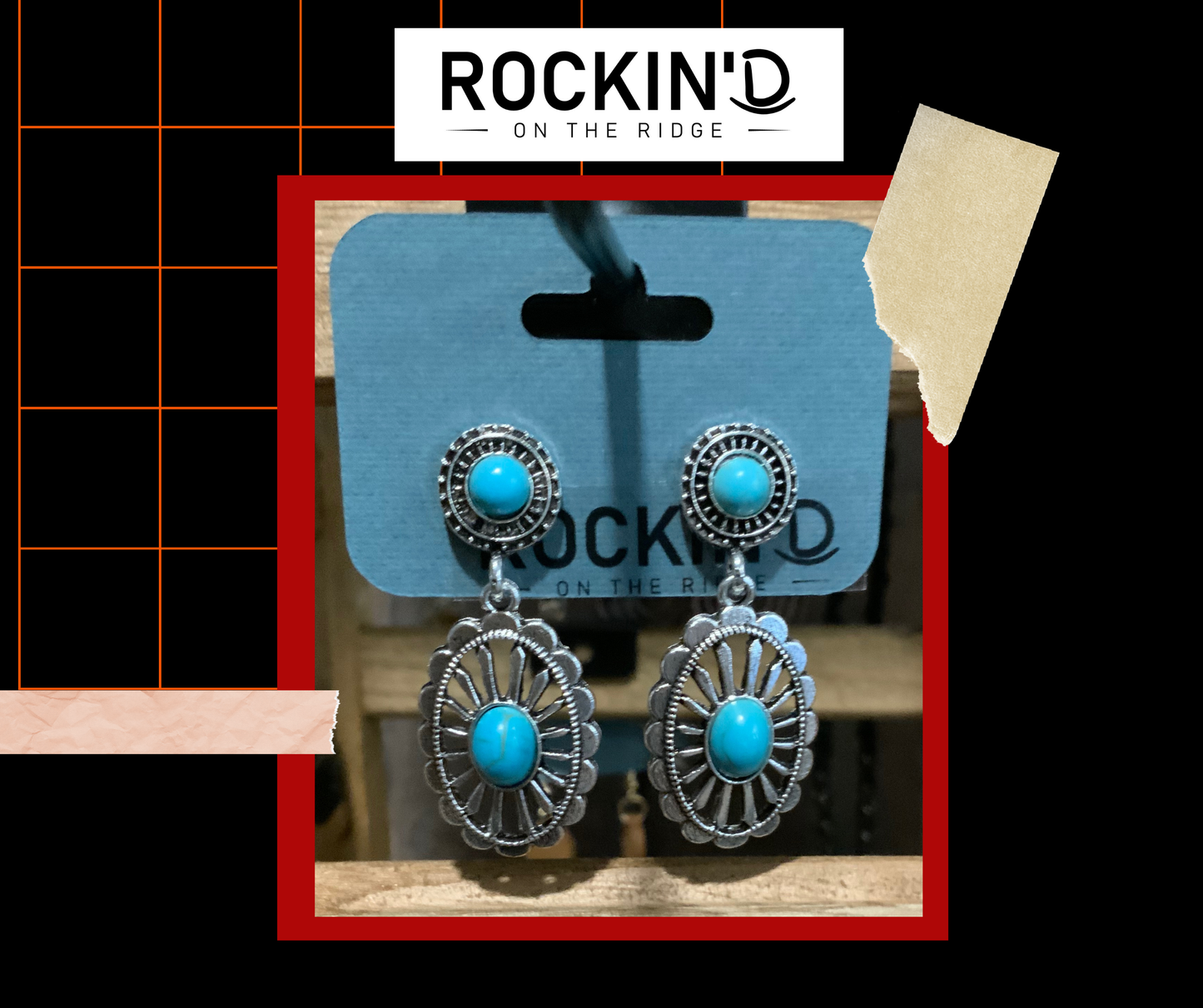 Wagon wheel earrings