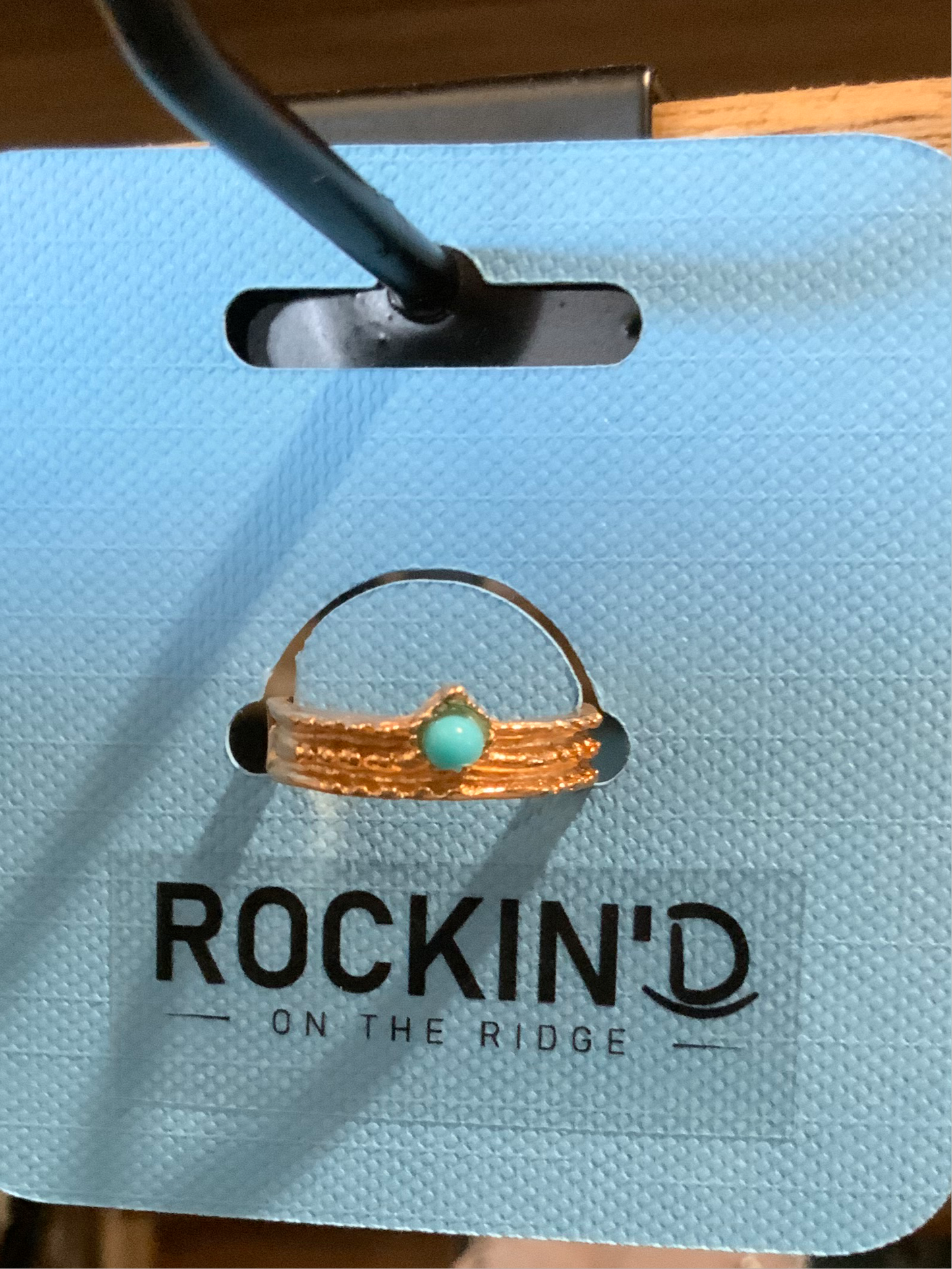 Turquoise tiara ring