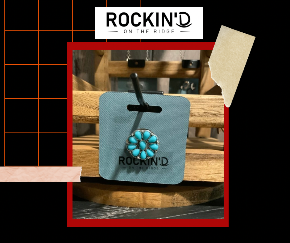 Turquoise Daisy Ring