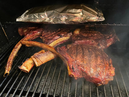 Tomahawk Ribeye Steak from Rockin' D On The Ridge in La Harpe, IL