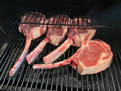 Tomahawk Ribeye Steak from Rockin' D On The Ridge in La Harpe, IL
