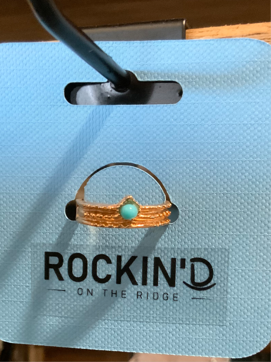 Turquoise tiara ring