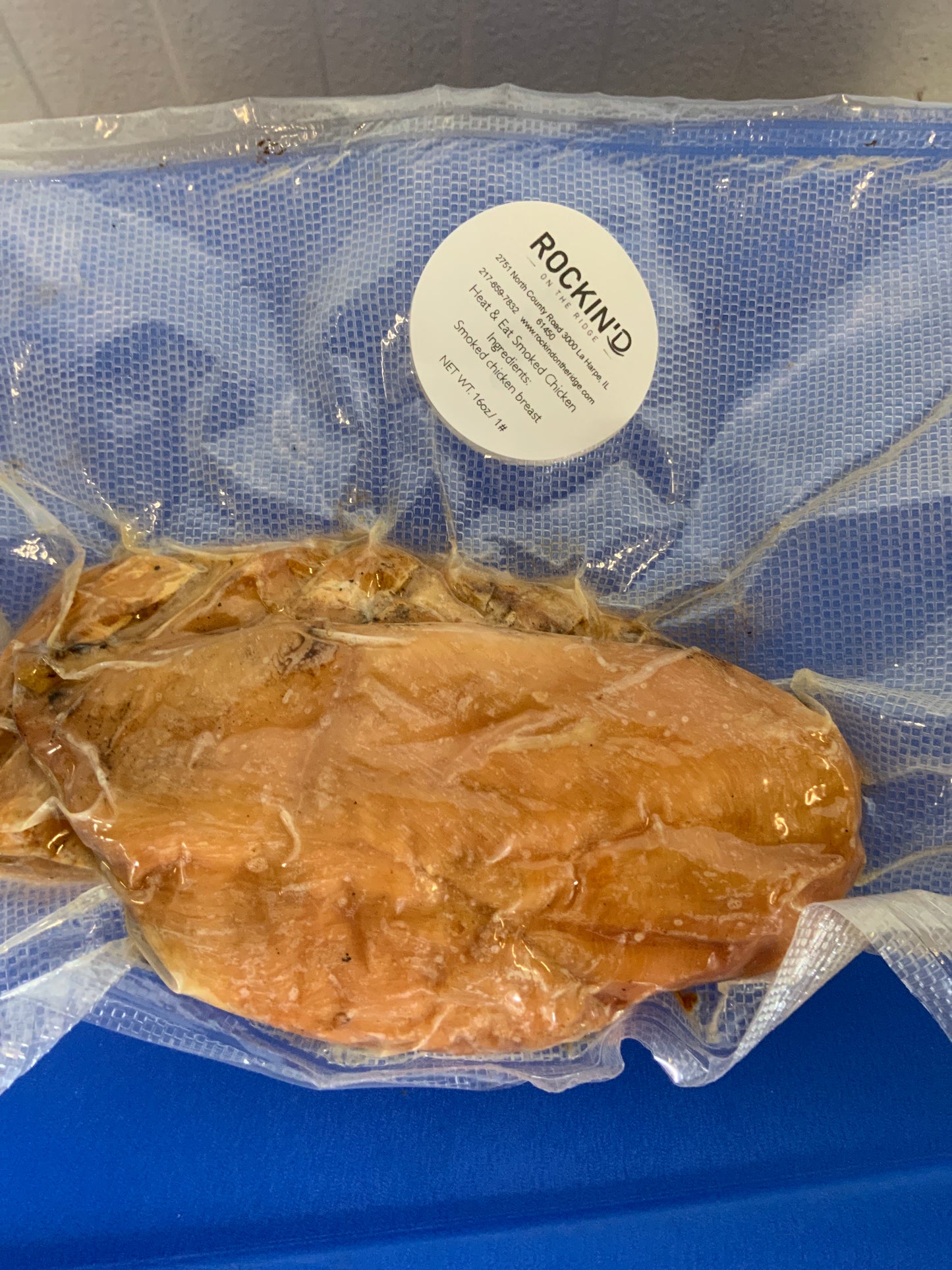 Smoked Chicken Breast 2# from Rockin' D On The Ridge in La Harpe, IL