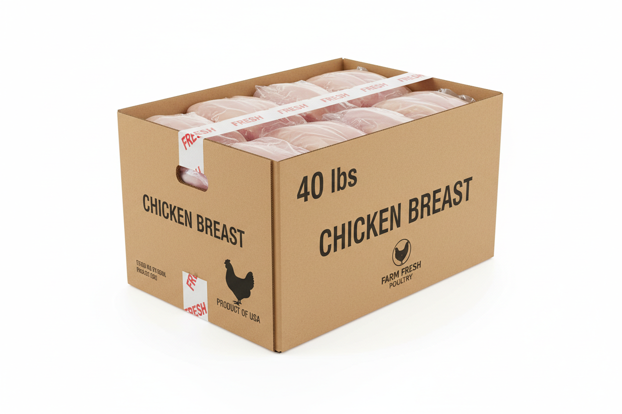 40 lb case chicken breasts